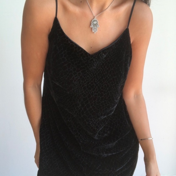 Victoria's Secret Dresses & Skirts - Victorias secret black crushed velvet long dress M